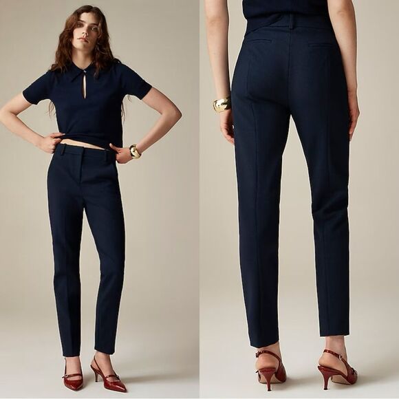 NWT J CREW New Cameron pant in four-season stretch in Navy - Picture 1 of 7